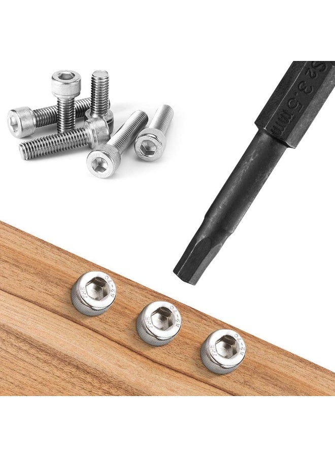 jaexest 10PCS هيكس رأس ألين مفتاح الحفر بت مجموعة ، S2 الصلب هيكس رأس مسمار بت مجموعة ، مع المغناطيسي ، 1.5-8mm متري ، 1/4 بوصة هيكس شانك ، 2 بوصة طول ، للمفتاح اليدوي والمدربات الكهربائية - Image 3